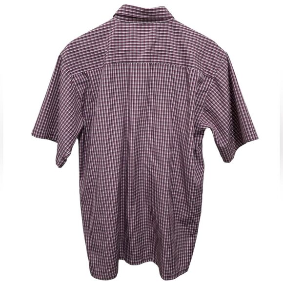 George Martin Contemporary Short Sleeve Button Front Shirt M - Picture 3 of 3